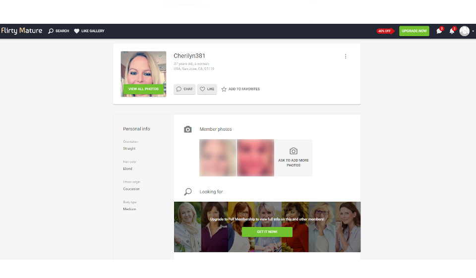 Proces rejestracji na FlirtyMature